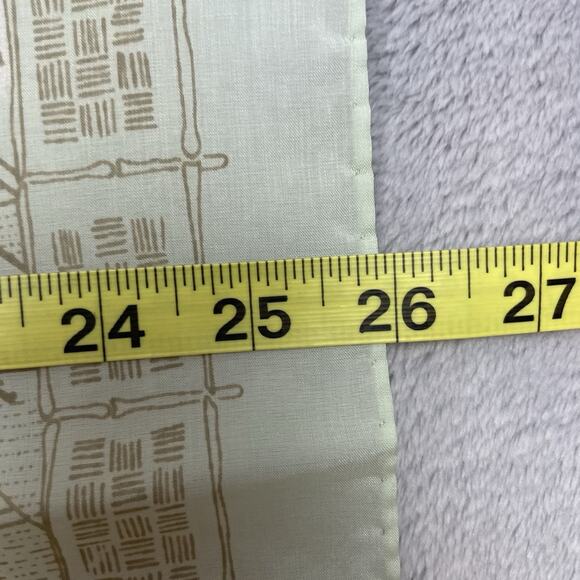 Vintage Asian Landscape Scarf 26" Square Green Hand Rolled Robinson Golluber - Picture 6 of 7